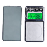 Electronic Jewelry Scale Pocket Digital Carat Scales with Green Backlight LCD Display0.01/200G - Low Angle