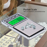 Electronic Jewelry Scale Pocket Digital Carat Scales with Green Backlight LCD Display0.01/200G - Extra Image
