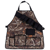 Multi-Pockets Apron 600D Oxford Fabric Camouflage Picnic Barbecue Aprons WaterproofReed Color