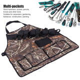 Multi-Pockets Apron 600D Oxford Fabric Camouflage Picnic Barbecue Aprons WaterproofReed Color - Extra Image