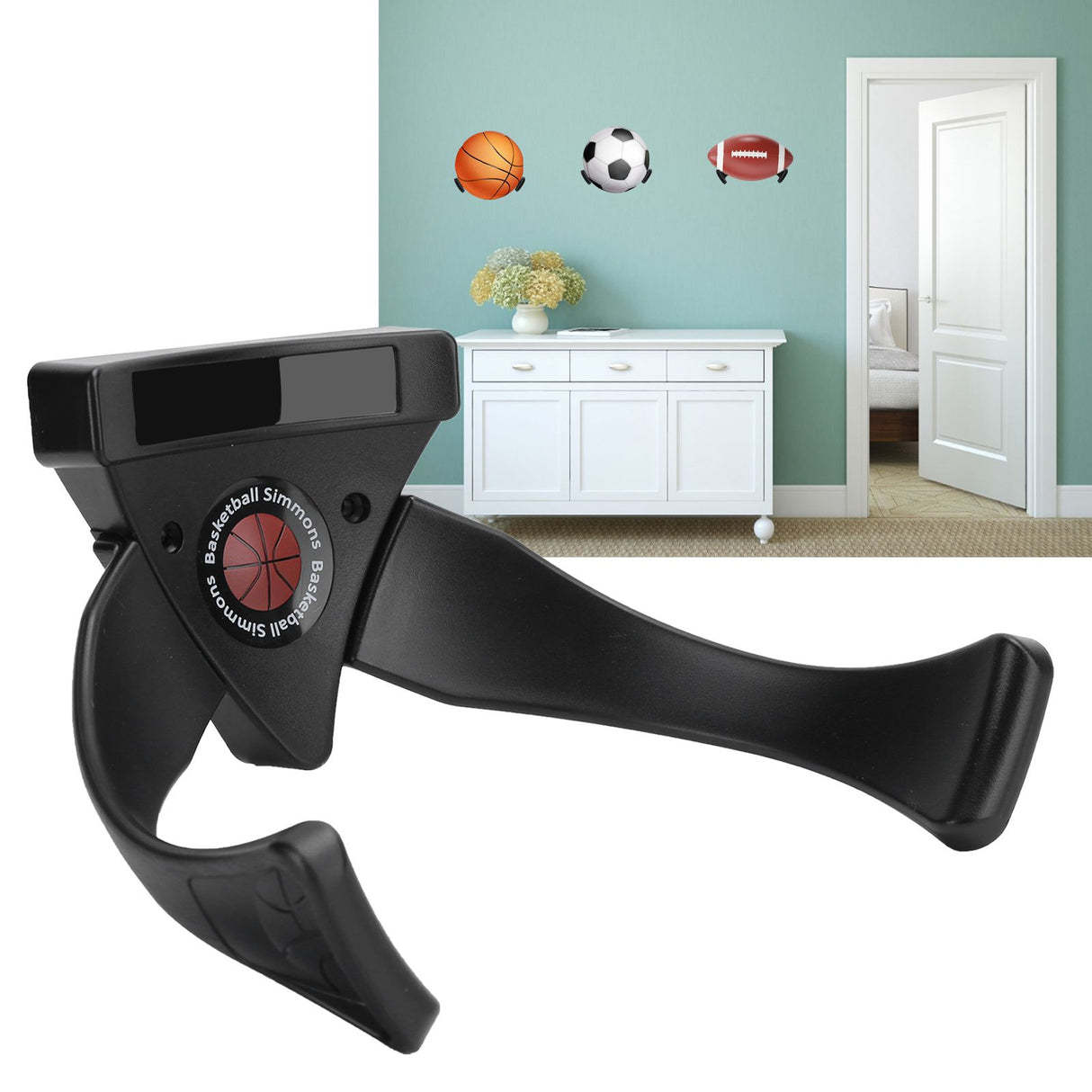 Ball Holder WallMounted Soccer Football Storage Rack Ball Display Bracket for Home Decor