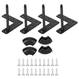 4Pcs Wrought Iron Table Leg U-Shaped Desk Support Legs Furniture Hardware AccessoriesS + Accessories