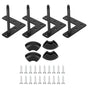 4Pcs Wrought Iron Table Leg U-Shaped Desk Support Legs Furniture Hardware AccessoriesS + Accessories