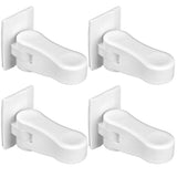 4Pcs Door Handle Child Safety Lock Baby Protector for Cabinet Wardrobe Drawer Window - 45-Degree Angle