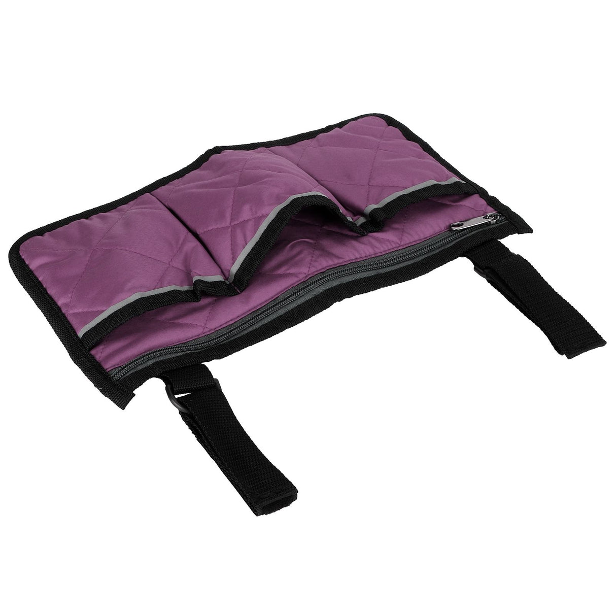 Multifunctional Wheelchair Side Hanging Bag Office Chair Storage Bag Armrest Pouch OrganizerPurple