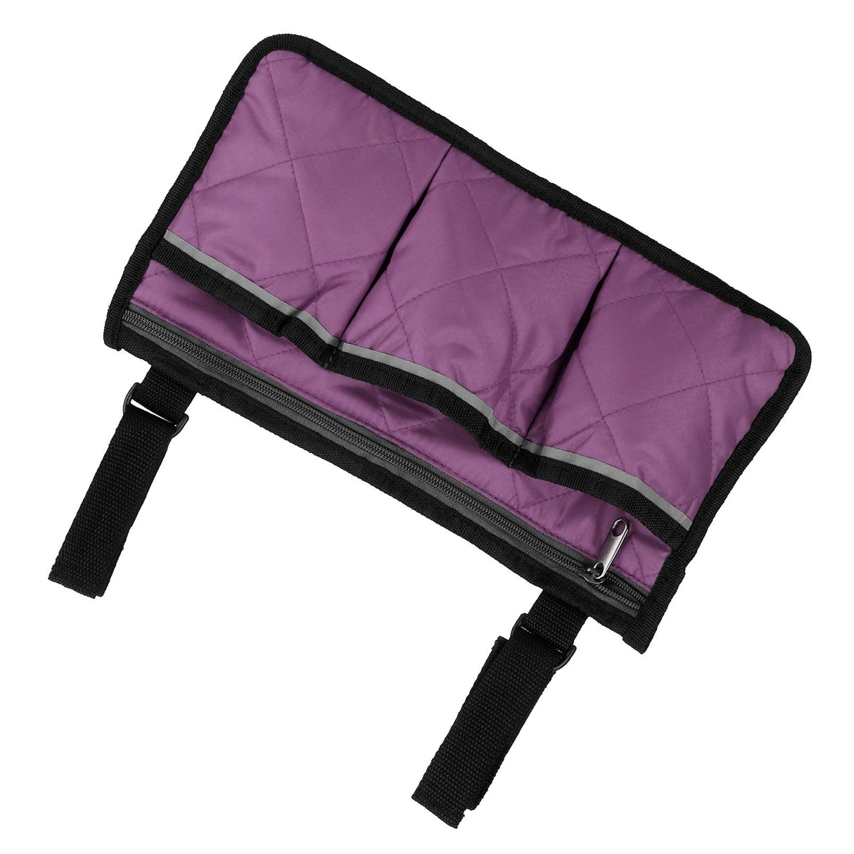 Multifunctional Wheelchair Side Hanging Bag Office Chair Storage Bag Armrest Pouch OrganizerPurple