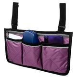 Multifunctional Wheelchair Side Hanging Bag Office Chair Storage Bag Armrest Pouch OrganizerPurple