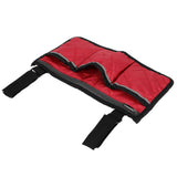 Multifunctional Wheelchair Side Hanging Bag Office Chair Storage Bag Armrest Pouch OrganizerWine Red