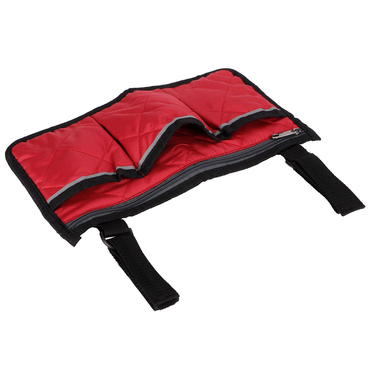 Multifunctional Wheelchair Side Hanging Bag Office Chair Storage Bag Armrest Pouch OrganizerWine Red