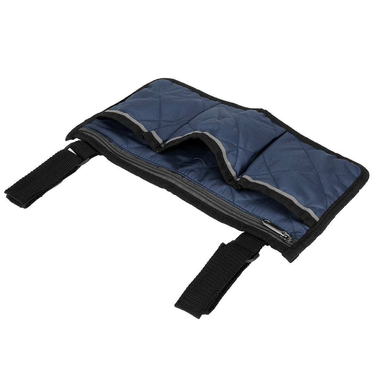 Multifunctional Wheelchair Side Hanging Bag Office Chair Storage Bag Armrest Pouch OrganizerNavy Blue
