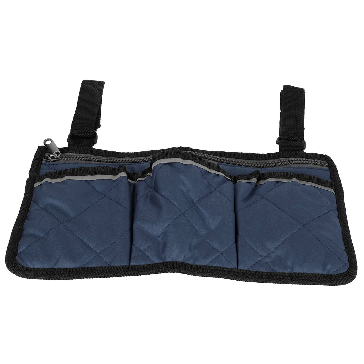 Multifunctional Wheelchair Side Hanging Bag Office Chair Storage Bag Armrest Pouch OrganizerNavy Blue