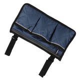 Multifunctional Wheelchair Side Hanging Bag Office Chair Storage Bag Armrest Pouch OrganizerNavy Blue
