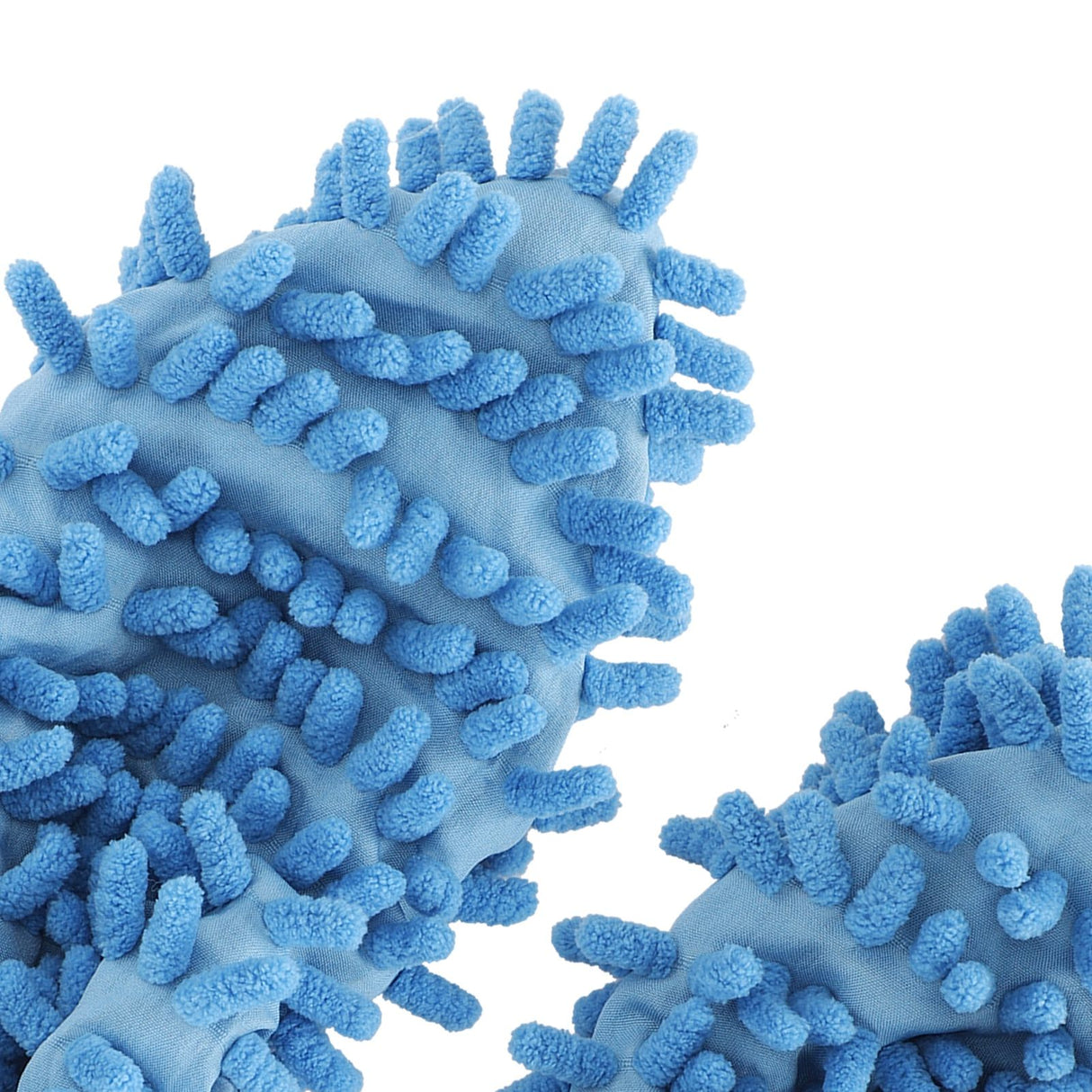10Pcs Chenille Mop Slippers Multifunction Floor Cleaning Shoes Dust Cleaner AccessoryBlue