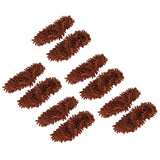10Pcs Chenille Mop Slippers Multifunction Floor Cleaning Shoes Dust Cleaner AccessoryBrown