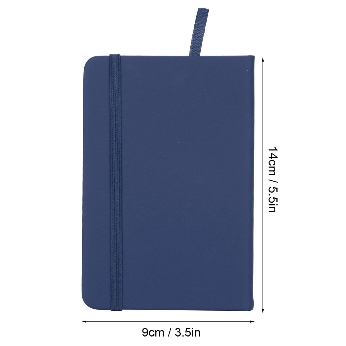 3Pcs PU A6 Business Notepad Hardcover Strap Notebook Diary Stationery Office School SuppliesBlue
