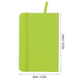 3Pcs PU A6 Business Notepad Hardcover Strap Notebook Diary Stationery Office School SuppliesGreen