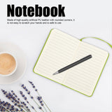 3Pcs PU A6 Business Notepad Hardcover Strap Notebook Diary Stationery Office School SuppliesGreen - Extra Image