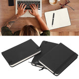 3Pcs PU A6 Business Notepad Hardcover Strap Notebook Diary Stationery Office School SuppliesBlack - Extra Image