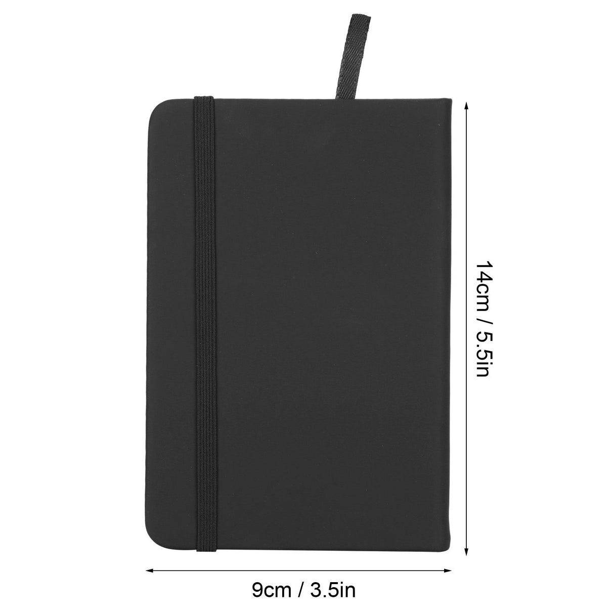 3Pcs PU A6 Business Notepad Hardcover Strap Notebook Diary Stationery Office School SuppliesBlack