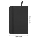 3Pcs PU A6 Business Notepad Hardcover Strap Notebook Diary Stationery Office School SuppliesBlack - Extra Image