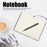 3Pcs PU A6 Business Notepad Hardcover Strap Notebook Diary Stationery Office School SuppliesBlack - Extra Image