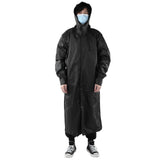 Hooded Raincoat Portable EVA Waterproof Outdoor Rainwear for Camping Hiking RidingL - 45-Degree Angle