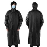 Hooded Raincoat Portable EVA Waterproof Outdoor Rainwear for Camping Hiking RidingL - Close-Up Angle