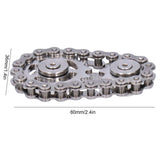 Gyroscope Sprockets Chains Flywheel Stress Relief Decompression Toys for Kids AdultsStainless Steel - Extra Image