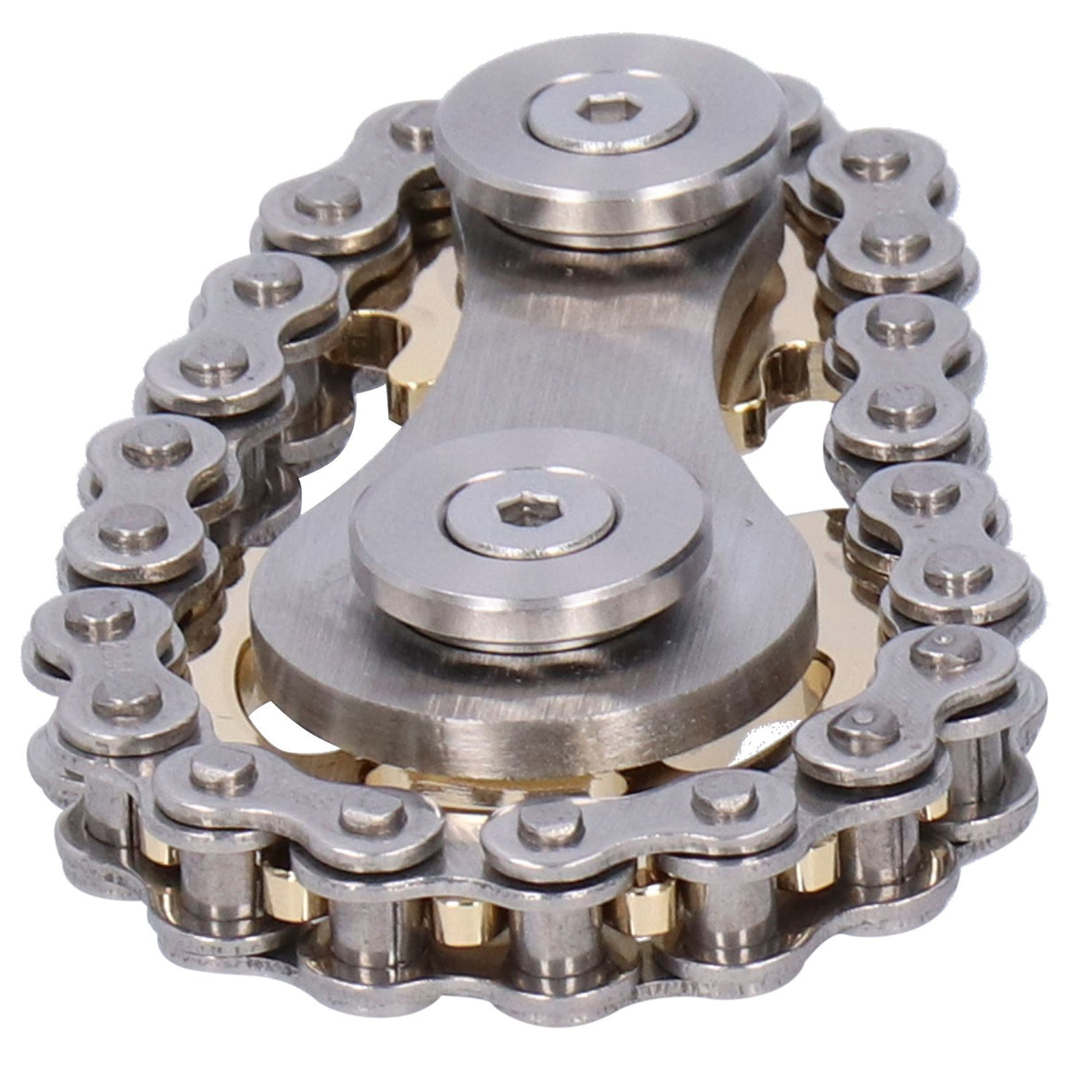 Gyroscope Sprockets Chains Flywheel Stress Relief Decompression Toys for Kids Adults(Gear GoldPlated )