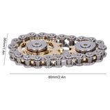 Gyroscope Sprockets Chains Flywheel Stress Relief Decompression Toys for Kids Adults(Gear GoldPlated )