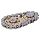 Gyroscope Sprockets Chains Flywheel Stress Relief Decompression Toys for Kids Adults(Gear GoldPlated )