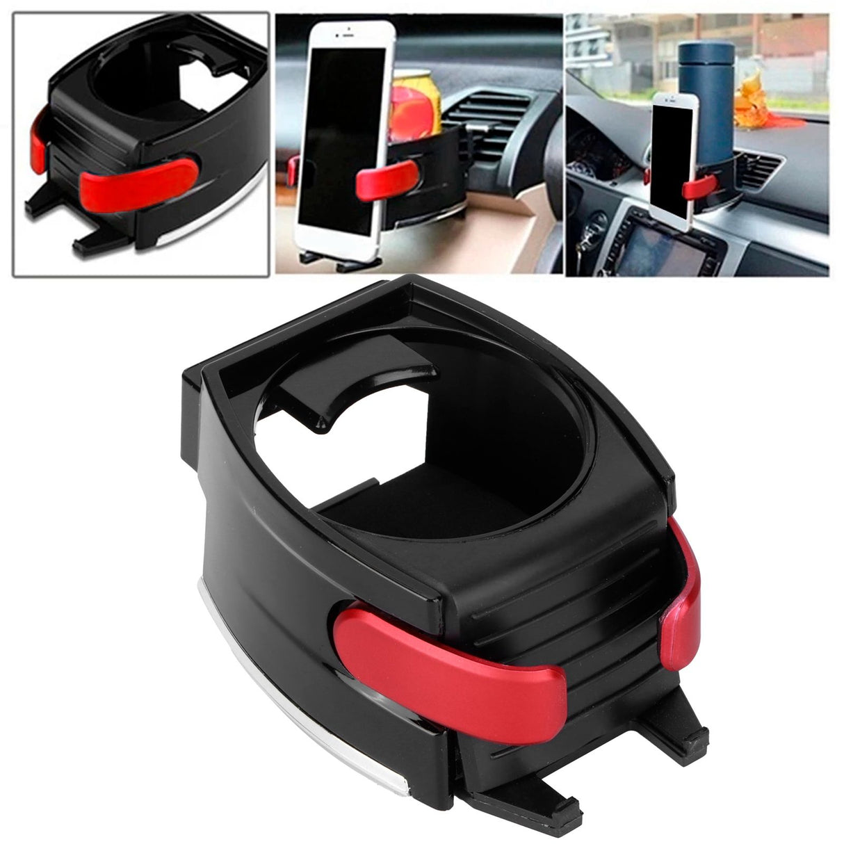Air Vent Cup Holder Organizer Universal Drink Bottle Rack Stand Car Vehicle AccessoryRed