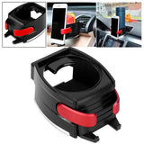 Air Vent Cup Holder Organizer Universal Drink Bottle Rack Stand Car Vehicle AccessoryRed - Extra Image