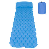 Inflatable Sleeping Pad Mat Portable Air Bed for Outdoor Camping Hiking Travel BeachPeacock Blue