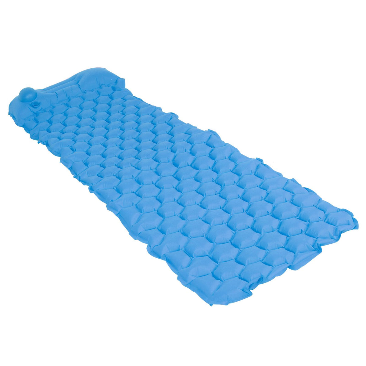 Inflatable Sleeping Pad Mat Portable Air Bed for Outdoor Camping Hiking Travel BeachPeacock Blue
