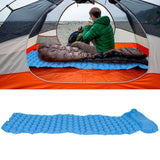Inflatable Sleeping Pad Mat Portable Air Bed for Outdoor Camping Hiking Travel BeachPeacock Blue - Extra Image