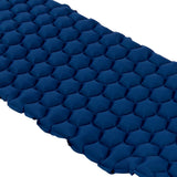 Camping Sleeping Pad Mat Foot Press Inflatable Cushion Mattress for Tent Hiking TravelPurplish Blue - Extra Image