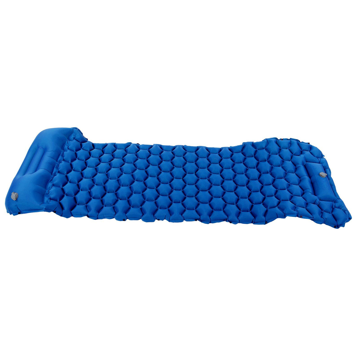 Camping Sleeping Pad Mat Foot Press Inflatable Cushion Mattress for Tent Hiking TravelRoyalblue