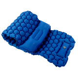 Camping Sleeping Pad Mat Foot Press Inflatable Cushion Mattress for Tent Hiking TravelRoyalblue - 45-Degree Angle