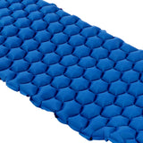 Camping Sleeping Pad Mat Foot Press Inflatable Cushion Mattress for Tent Hiking TravelRoyalblue - Extra Image