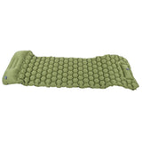 Camping Sleeping Pad Mat Foot Press Inflatable Cushion Mattress for Tent Hiking TravelMilitary Green