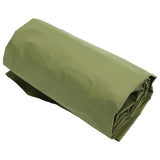 Camping Sleeping Pad Mat Foot Press Inflatable Cushion Mattress for Tent Hiking TravelMilitary Green