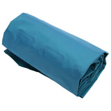 Camping Sleeping Pad Mat Foot Press Inflatable Cushion Mattress for Tent Hiking TravelPeacock Blue - Close-Up Angle