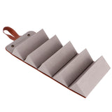 5‑Slot Travel Sunglasses Organizer Eyeglasses Storage Case Box Hanging Glasses Holder DisplayBrown - Top-Down View