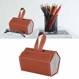 5‑Slot Travel Sunglasses Organizer Eyeglasses Storage Case Box Hanging Glasses Holder DisplayBrown