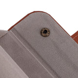 5‑Slot Travel Sunglasses Organizer Eyeglasses Storage Case Box Hanging Glasses Holder DisplayBrown