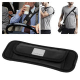 Shoulder Strap Pads Non Slip Guitar Strap Decompression Cushion for Backpack Sport Bag Black(L )