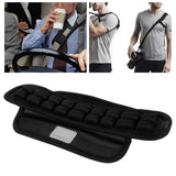 Shoulder Strap Pads Non Slip Guitar Strap Decompression Cushion for Backpack Sport Bag Black(S )