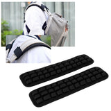 2Pcs Infrared Shoulder Strap Pad Detachable Backpack Decompression Belt Cushion Accessory BlackL - Extra Image