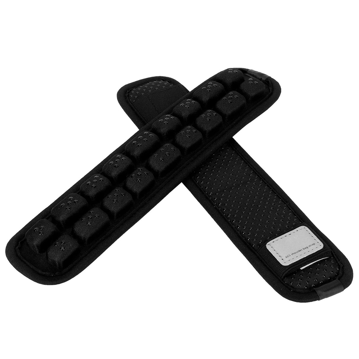 2Pcs Infrared Shoulder Strap Pad Detachable Backpack Decompression Belt Cushion Accessory BlackS